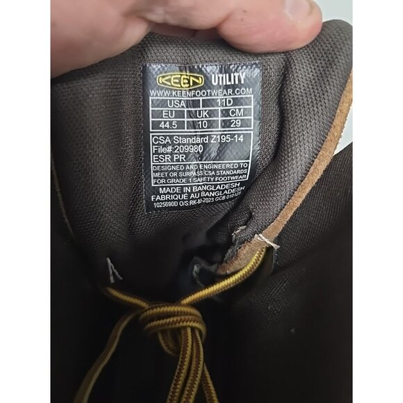 KEEN Men's 8 Inch Cincinnati Composite Toe Waterproof 1025690 Work Boot 11D - Picture 4 of 8